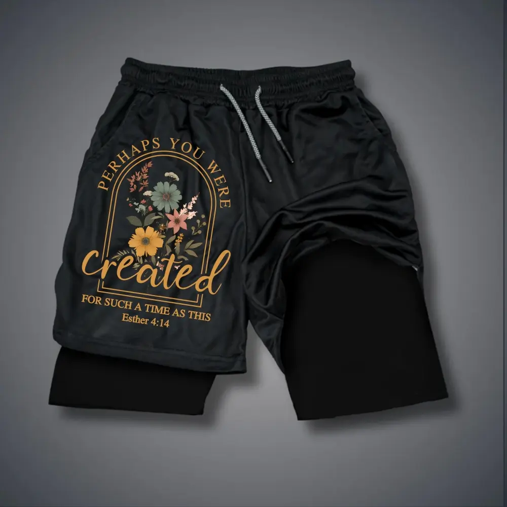 Double-Layer Sports Shorts Graphic Shorts Black Shorts Camo Shorts Streetwear Shorts Men Outfits Men Short Shorts Vacation Outfits Shorts
