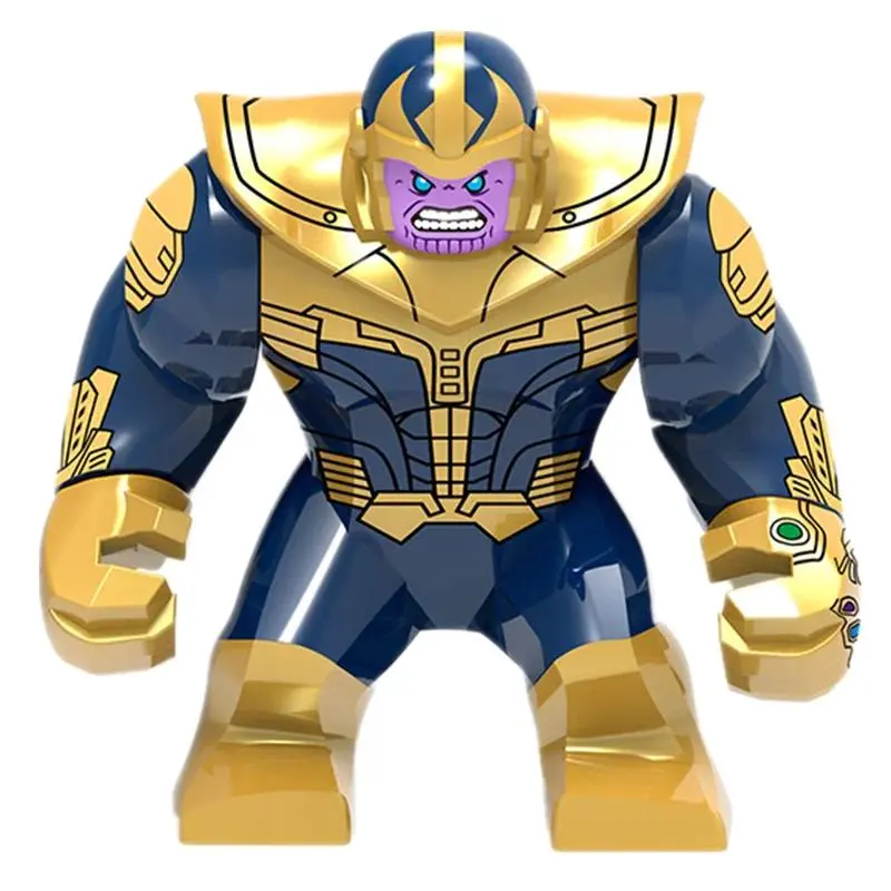 Blind Box Mini Building Blocks X888 Figures Big Goblin Spiderman Iron Man Venom Captain Hawk Deadpool Armor Christmas Gift Toy