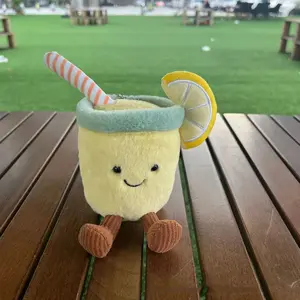 2026 Simulated Stuffed Fruit And Vegetable Soft Cute Cartoon Plush Toys Lemon Pumpkin For Baby Kids Appease Soother Toy Gifts