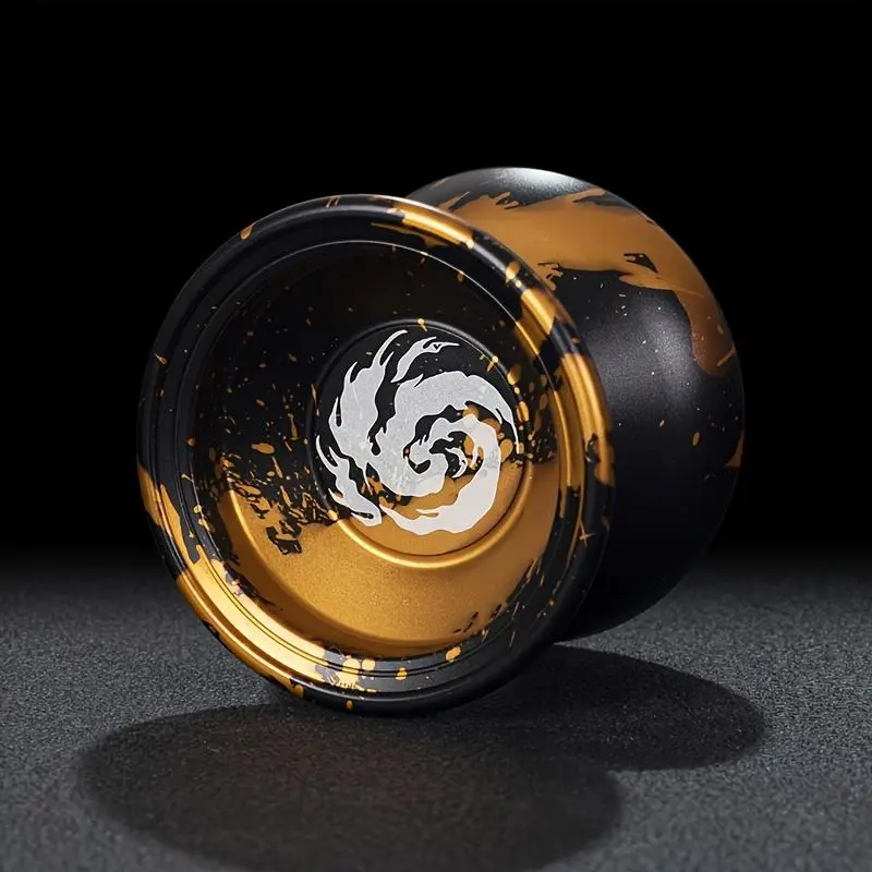 Non-Reactive Metal Yo-Yo, Advanced Competition Grade for Professional Youth Competitors, Extra-Long Sleep Time, Aluminum Alloy Beginner Starter Yo-Yo, Includes Gloves + Bearings + 10 Strings