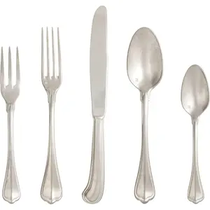 San Marco 18/10 Flatware 5 count Place Setting, Service for 1, Antique