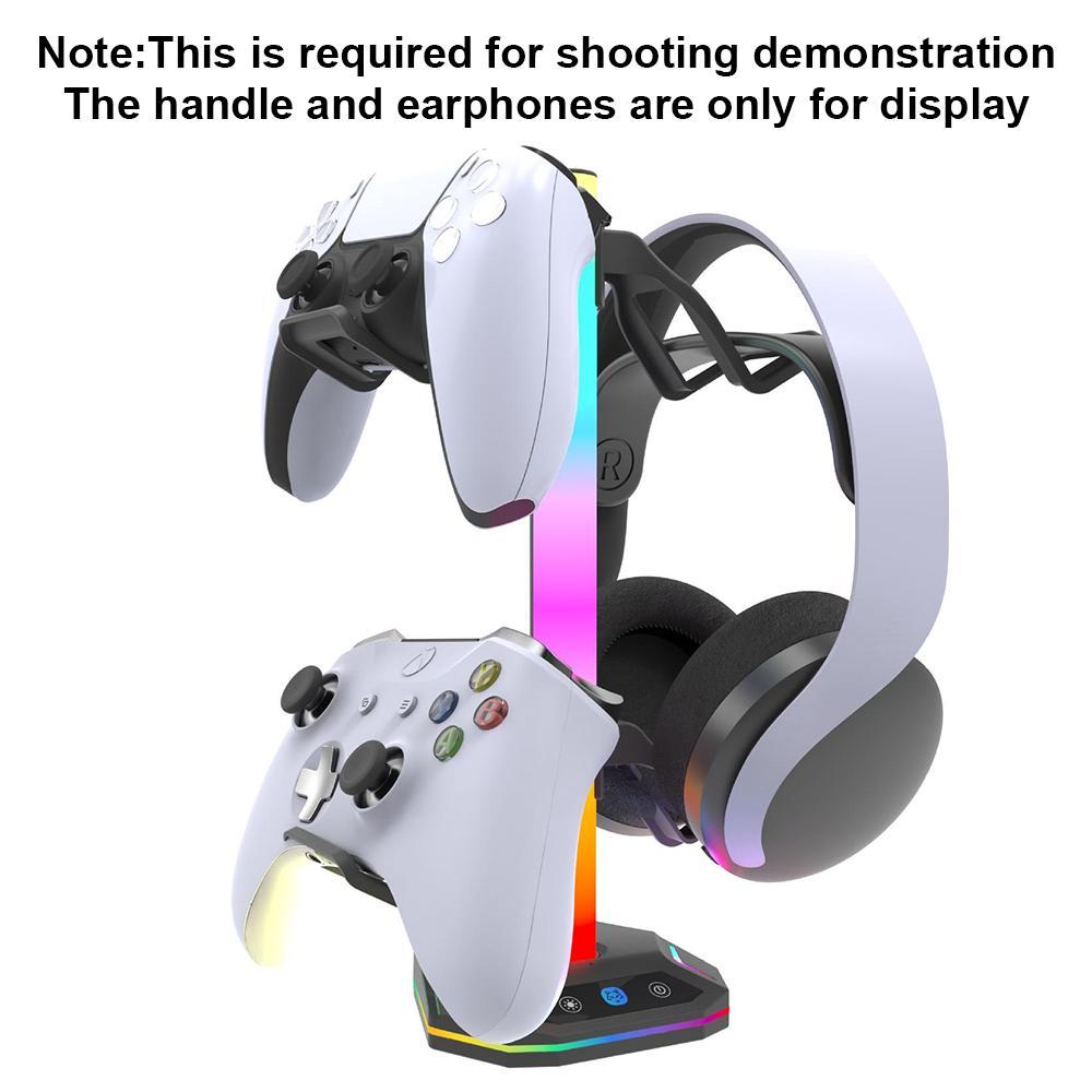 Game Controller Holder, Game Controller Display Stand with RGB Light Effect, Console Accessories for PS5 Controller/Xbox Controller, Switch Controller, Game Accessories, Game Peripherals