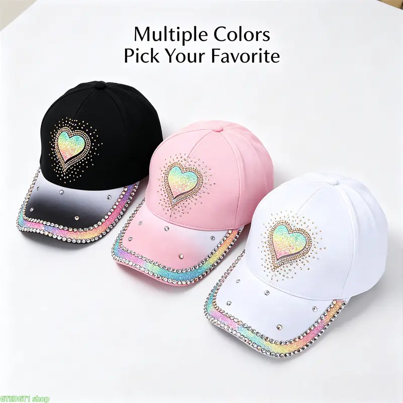 Women's Cotton Glitter Rhinestone Butterfly-Heart Bag Charm - 2026 Trendy Western-Style Female Adults All-Seasons 1-Size Luggage & Bag Accessory with Ombre Design