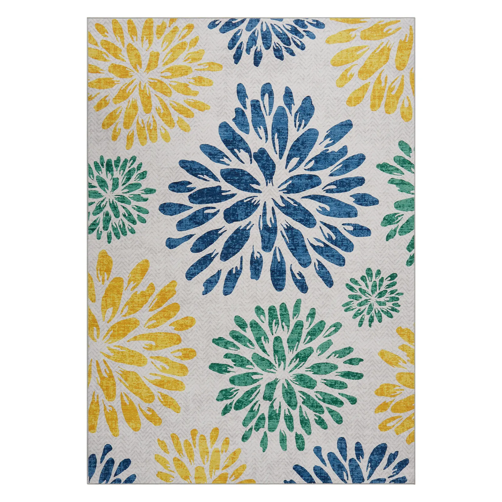 Vintage‑Style Large Area Rug, Machine‑Washable Durable Polyester Accent Rug, Pet‑Kid‑Friendly Thick Floor Carpet for Living Room Bedroom Entryway Home Decor