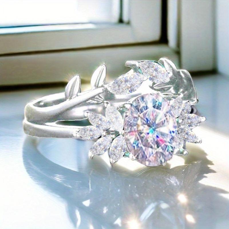 2-Piece Shiny Black Synthetic Opal Oval Cubic Zirconia Couple Rings - Ladies' Engagement & Bridal Jewelry, Ideal Gift for Valentine's Day, Anniversary, Halloween, Christmas & Mother's Day