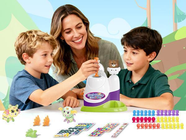 DIY Animal Balloon Maker Craft Kit for Kids | 60 Balloons, 134 Accessories | Magic Sticker Balloon Set, Build Multiple 3D Models | Valentines Day, Birthday & Party Gift for Boys and Girls