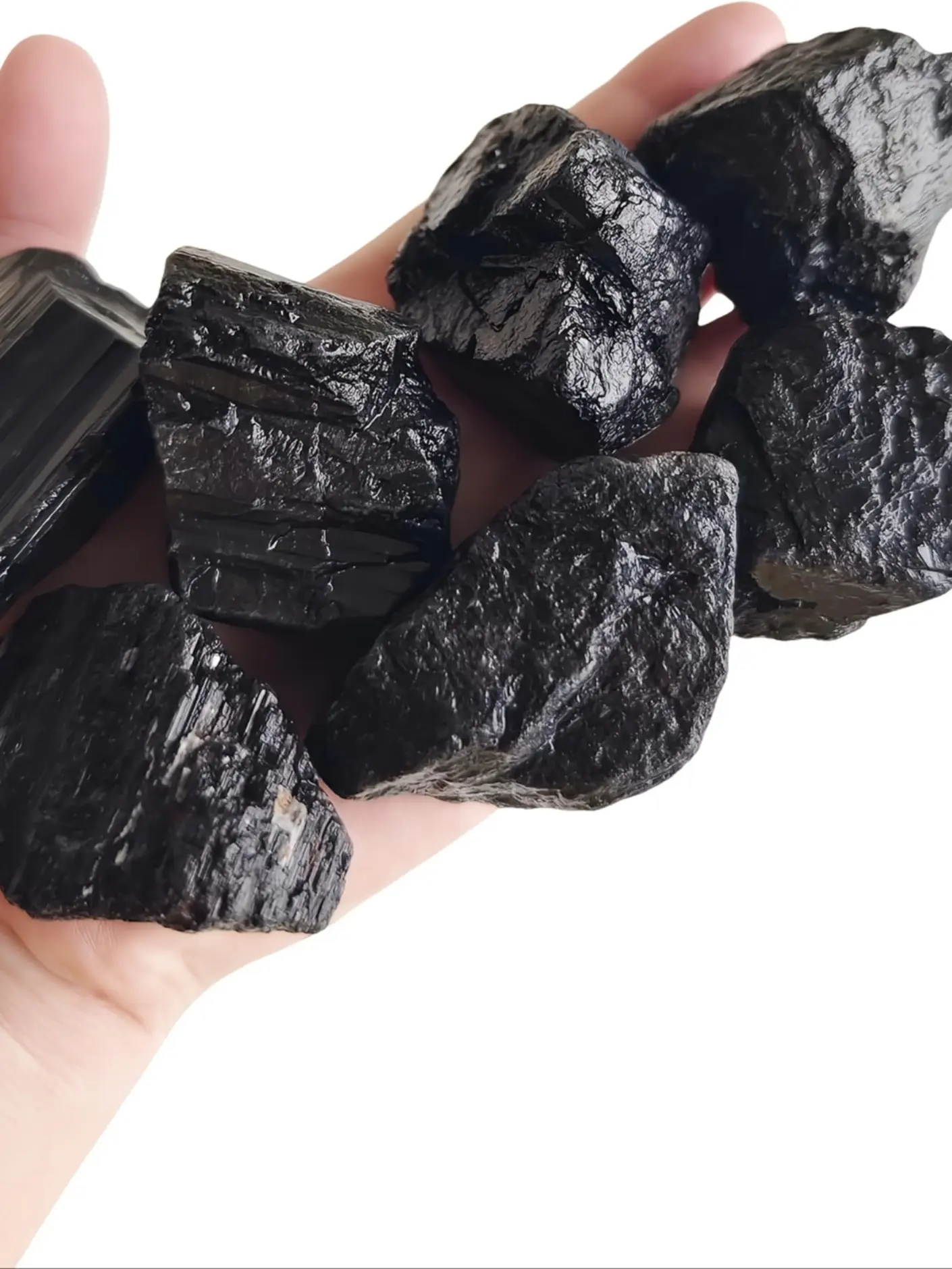 Natural Tourmaline Crystal Rough Stones, Irregular Crystal Shapes, Ideal for Jewelry Making, Home Decor, Meditation, DIY Crafts, Handpicked Quality