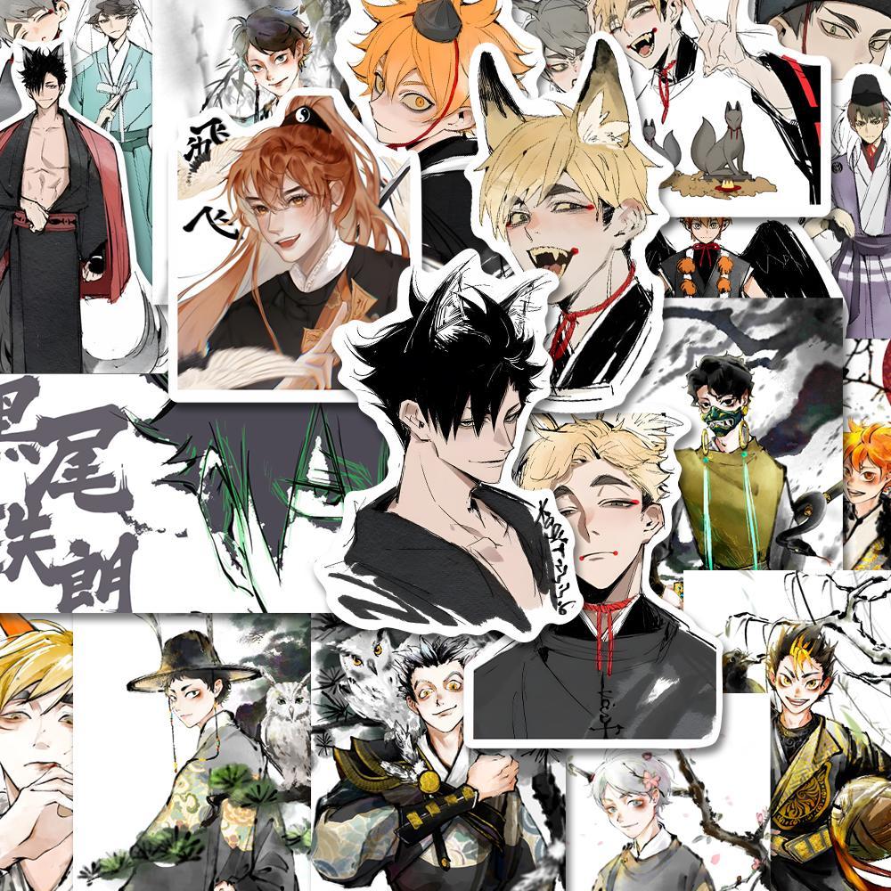 Anime Character Pattern Sticker, 48pcs/set Waterproof Self Adhesive Decor Paper, DIY Sticker for Gift Greeting Card Water Bottle Laptop Phone
