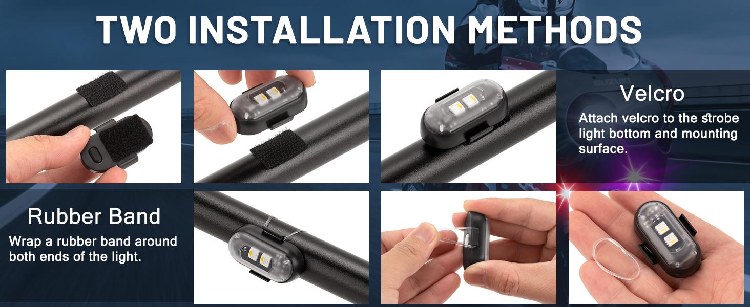 Wireless Led Lights with Remote Control USB Rechargeable Waterproof Emergency Lights Rock Light Light for Car Motorcycle Aircraft Scooter Truck Drone Vehicle