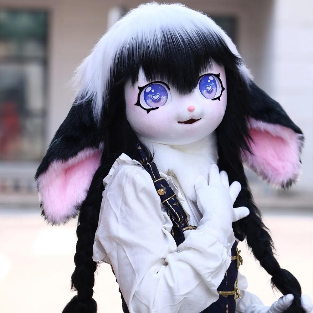 Fursuit Cosplay Headset Furry Costume Paw Head Base Comiket Furry Kig Kigurumi Animal Cat Rabbit Doll Beast Mask