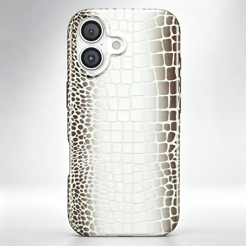 Velvet Caviar Himalayan Croc iPhone 17 Air/16/15/14/13/12/11/Pro Max  Plus Case – Cute & Trendy Shockproof Protective Phone Case