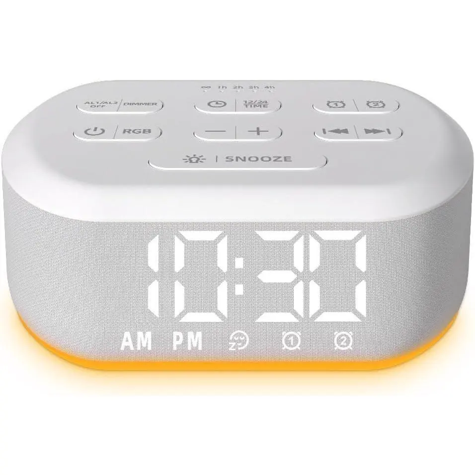 Brown Noise Sound Machine 30  Sounds White Noise Machine with 12 Night Light Colors Sleep Sound Machine for Adults   Noise Canceling for Office  Auto-Off Timer