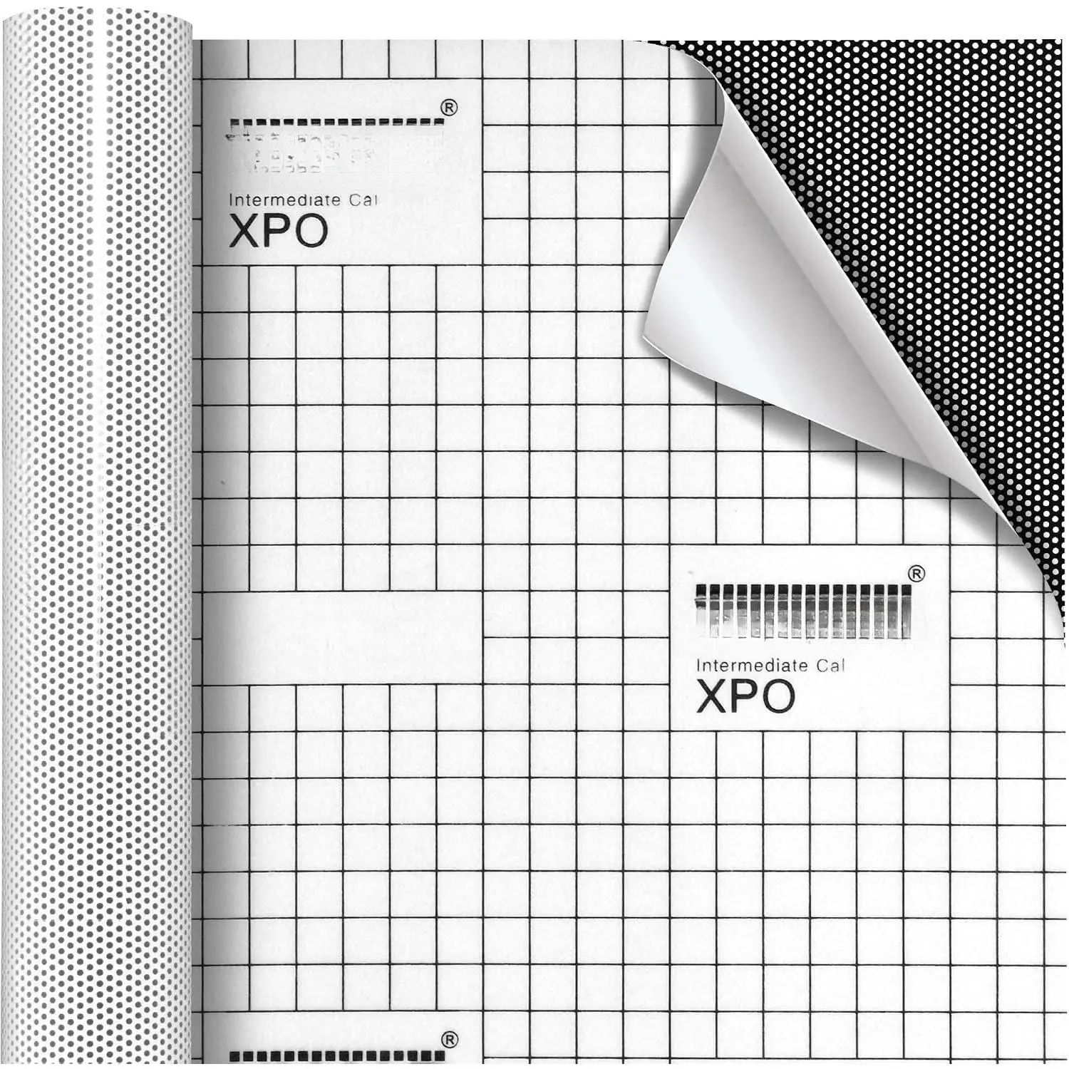 Way Perforated Window Vinyl  Wrap Film Roll Decal Sheet DIY Easy to Use Air-Release Adhesive (1ft x 54 Inch)