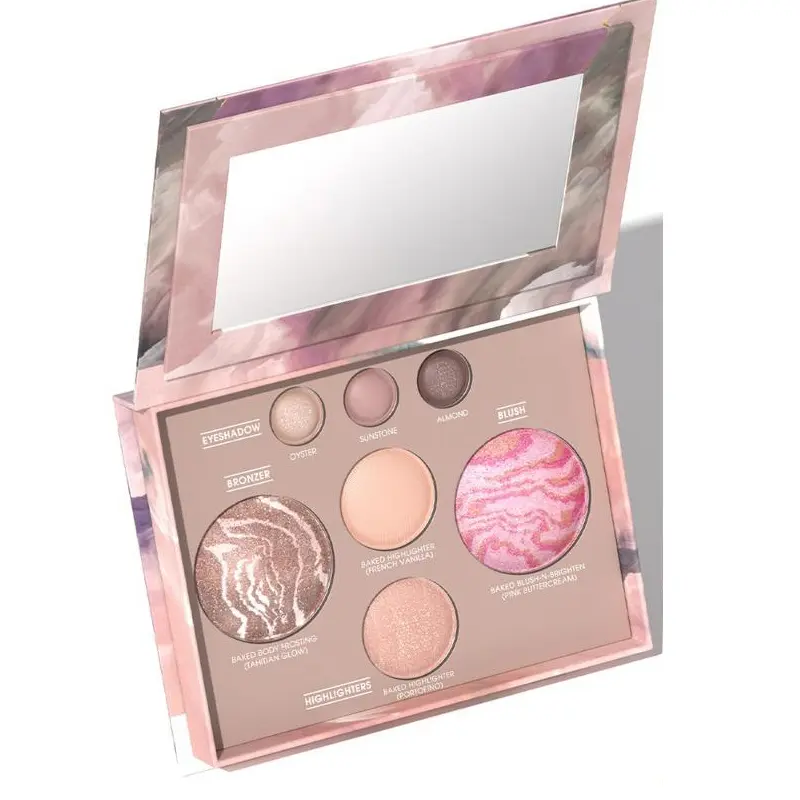 7-Color Contour Eyeshadow and Blush Palette Gift Set Christmas Suitable for Girls