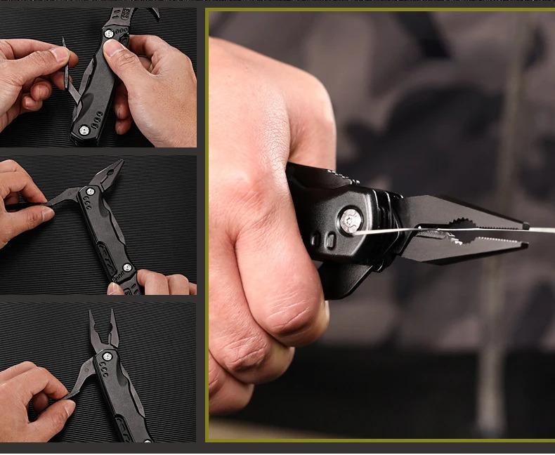 Volixor Outdoor Multi-functional Claw Hammer Vehicle Safety Folding Hammer Broken Window Escape Hammer Woodworking Hammer Camping Tool