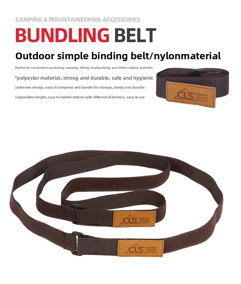 Outdoor camping straps with travel equipment, luggage tent canopy storage straps, Velcro straps 2 packs