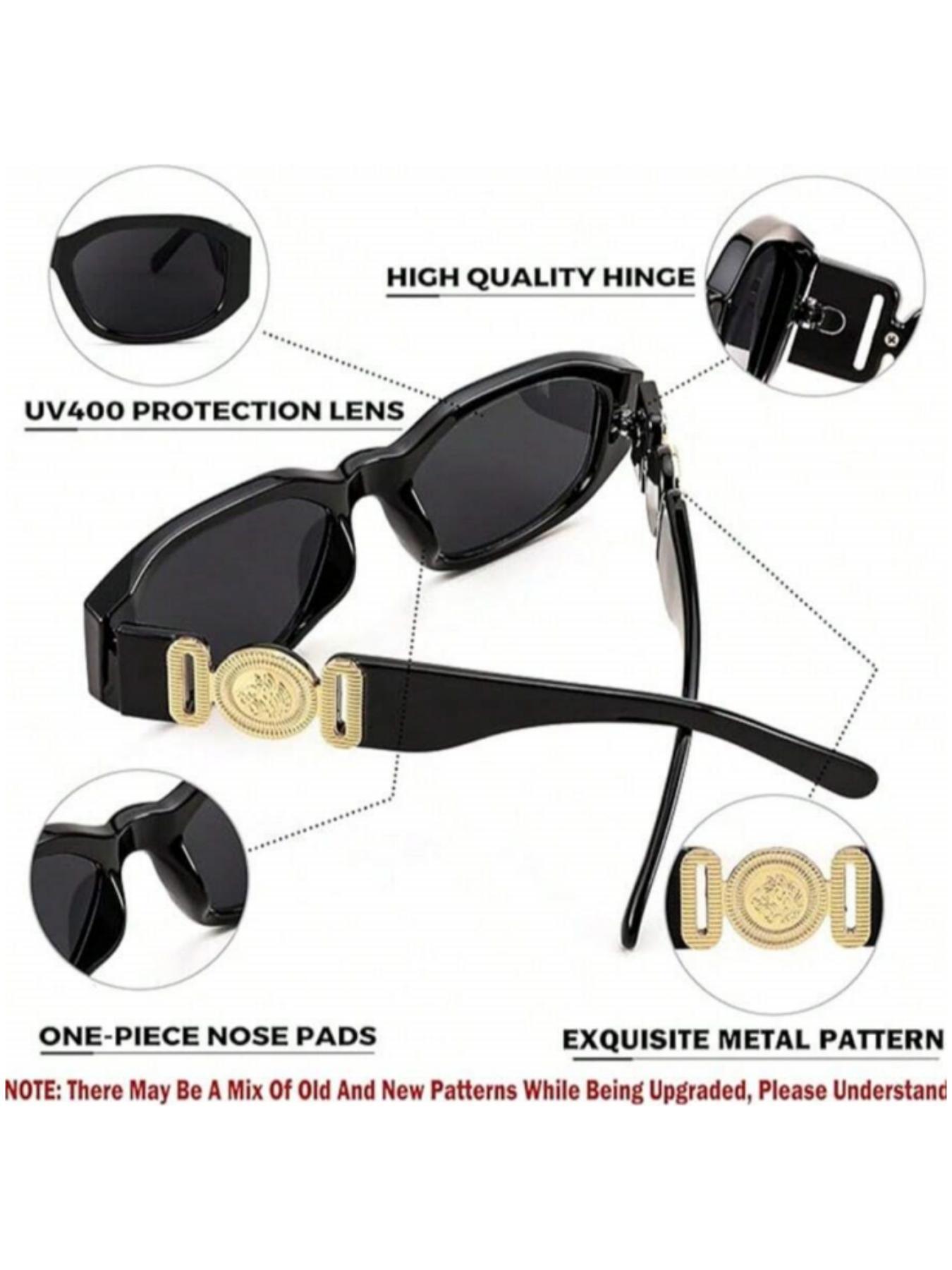 Unisex Vintage Fashion Narrow Frame Sunglasses, Y2K Style Summer Beach Shades, Retro 90s Glasses, Ideal Gift