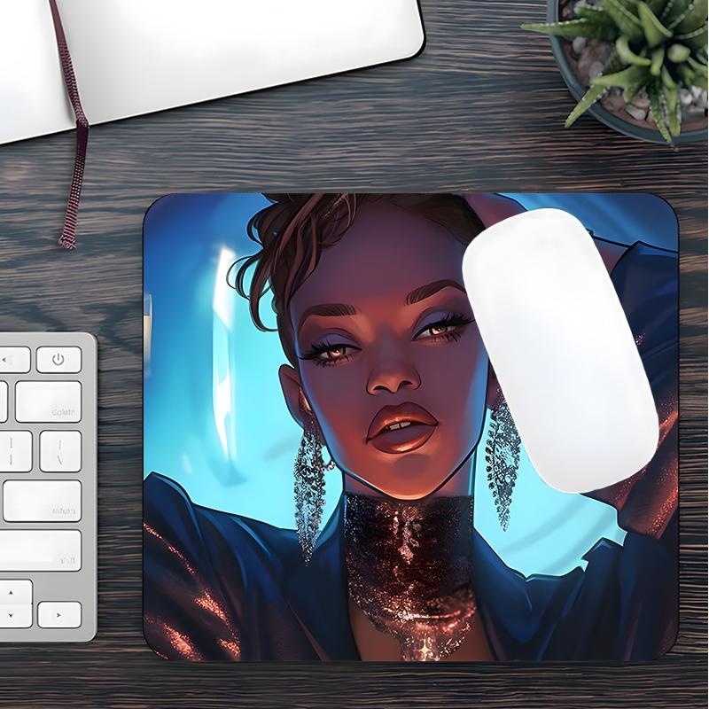 Girl Pattern Mouse Pad, Large Mouse Pad, Rectangle Gaming Mouse Pad, Office Desk Keyboard Mouse Mat for Home Office Game Room Desk