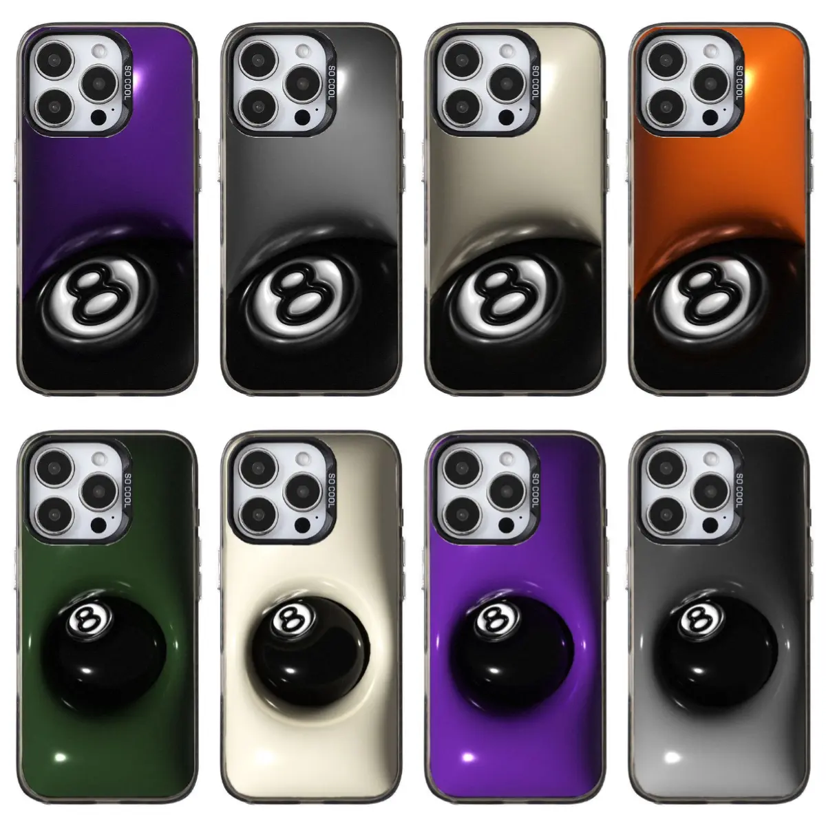 Stussy 8 Ball 3D phone Cases For iPhone17 Pro max and Air,16 15 14 13 12 Pro,14 15 16 Plus, The perfect gift for holidays, birthdays and parties., Smartphone, Handheld, Protection