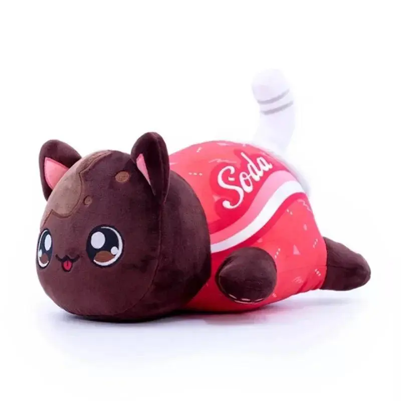 hot Aphmau Plush Meemeows Food Cat Plushies Toy Cute Cola Fries Donut Cat Plushes Stuffed Dolls Sleeping Pillow Christmas Gift