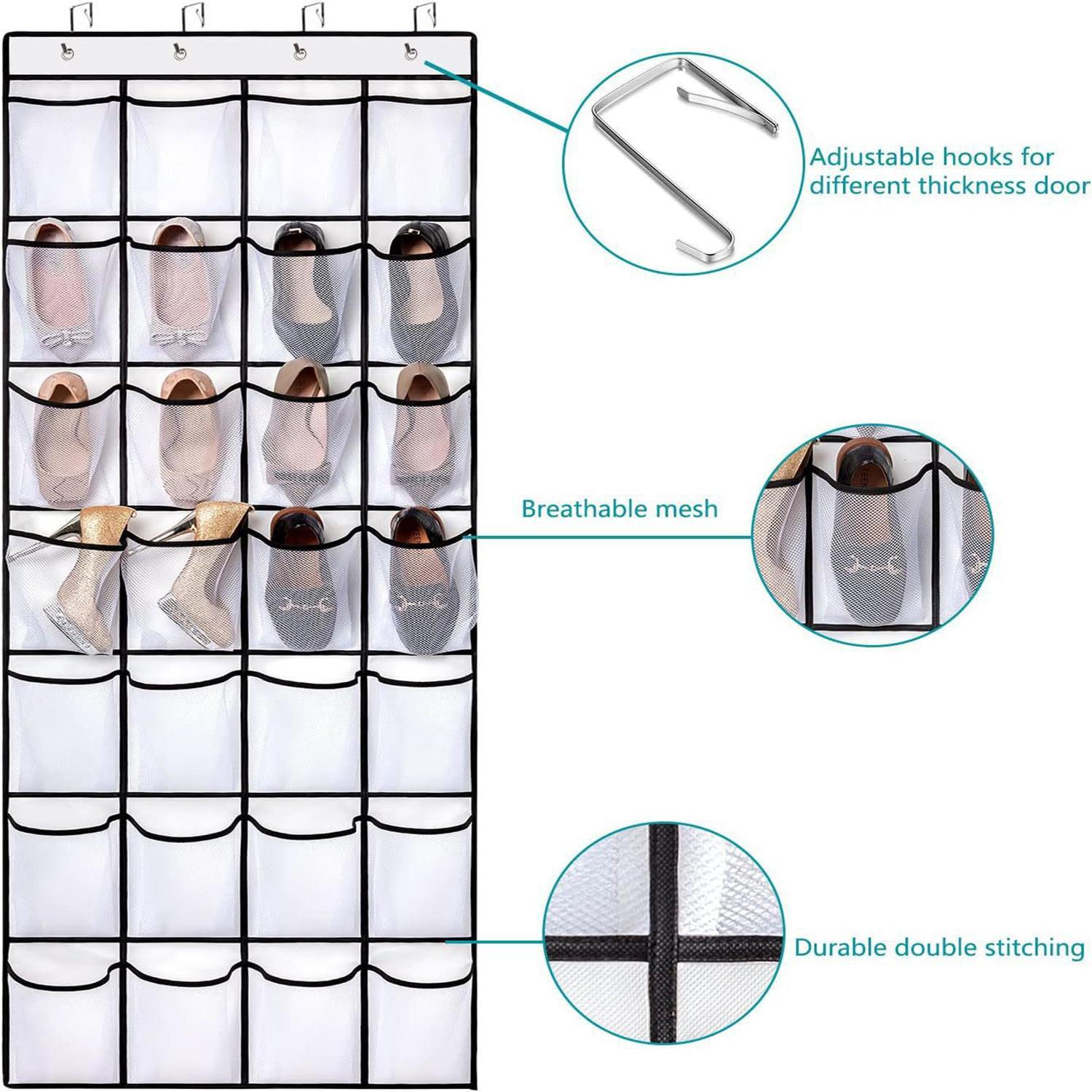 Multi-functional shoe storage Adjustable Storage hanging bag behind the door, household wall-mounted miscellaneous storage bag