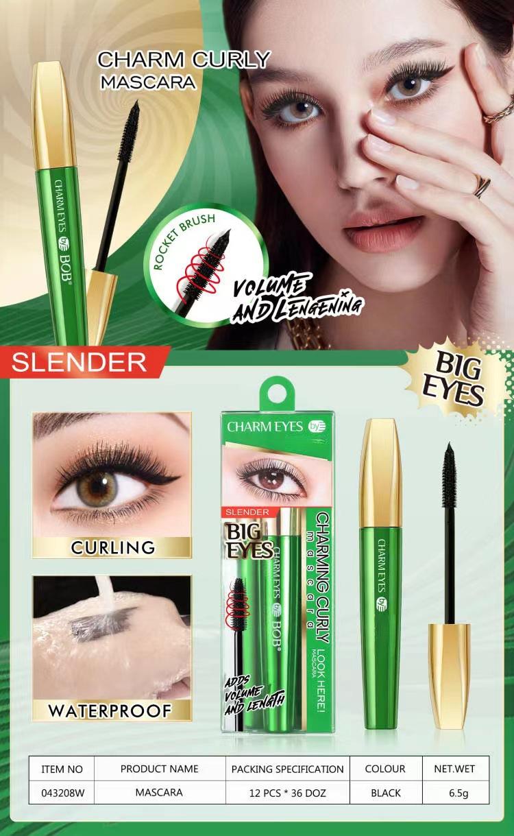 Waterproof and sweatproof mascara, non-smudging, thickening, curling, quick-drying, setting eyelash primer, in stock