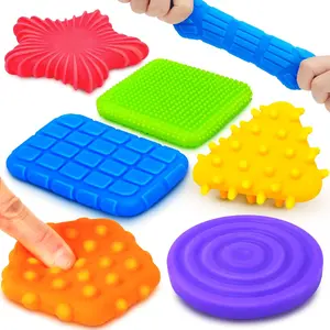 Squishy Sensory Toys for Kids Toddlers: Super Soft & Textured Sensory Fidget Toy for Autistic Children Special Needs | Stress Calming Toys for Kids | Baby Stocking Stuffers Fidget Toy for Autism, ADHDfidget toys