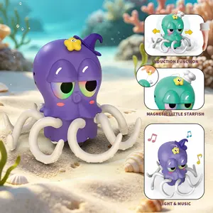 Electric Octopus Early Education Toy, Sound Light Dance, Recordable, Detachable, Baby Gift, Indoor Play, Includes Charging Cable