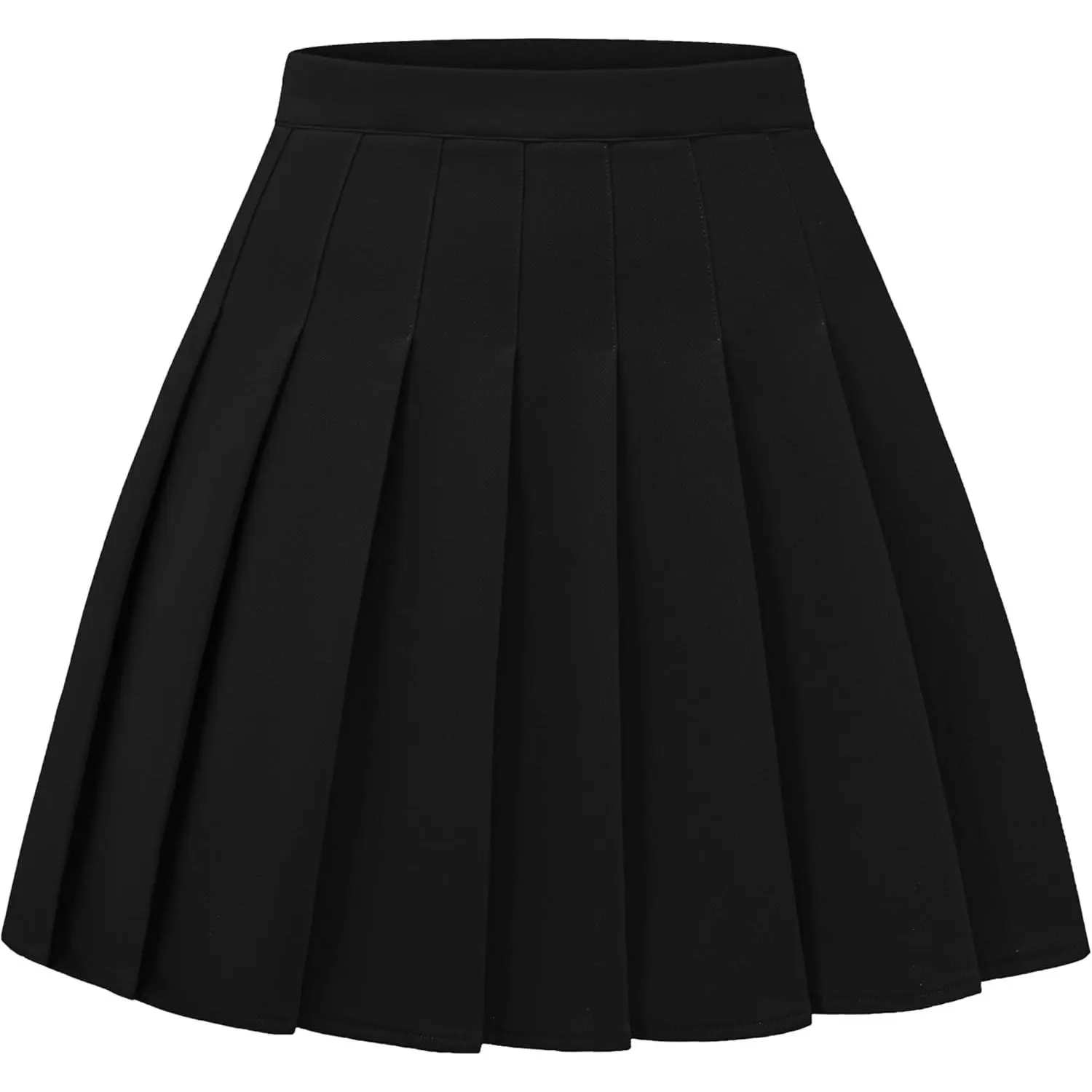 Women Pleated Skirt A-Line Short Mini Basic Skirt School Uniform Cheerleader Skirts Skater Skirt