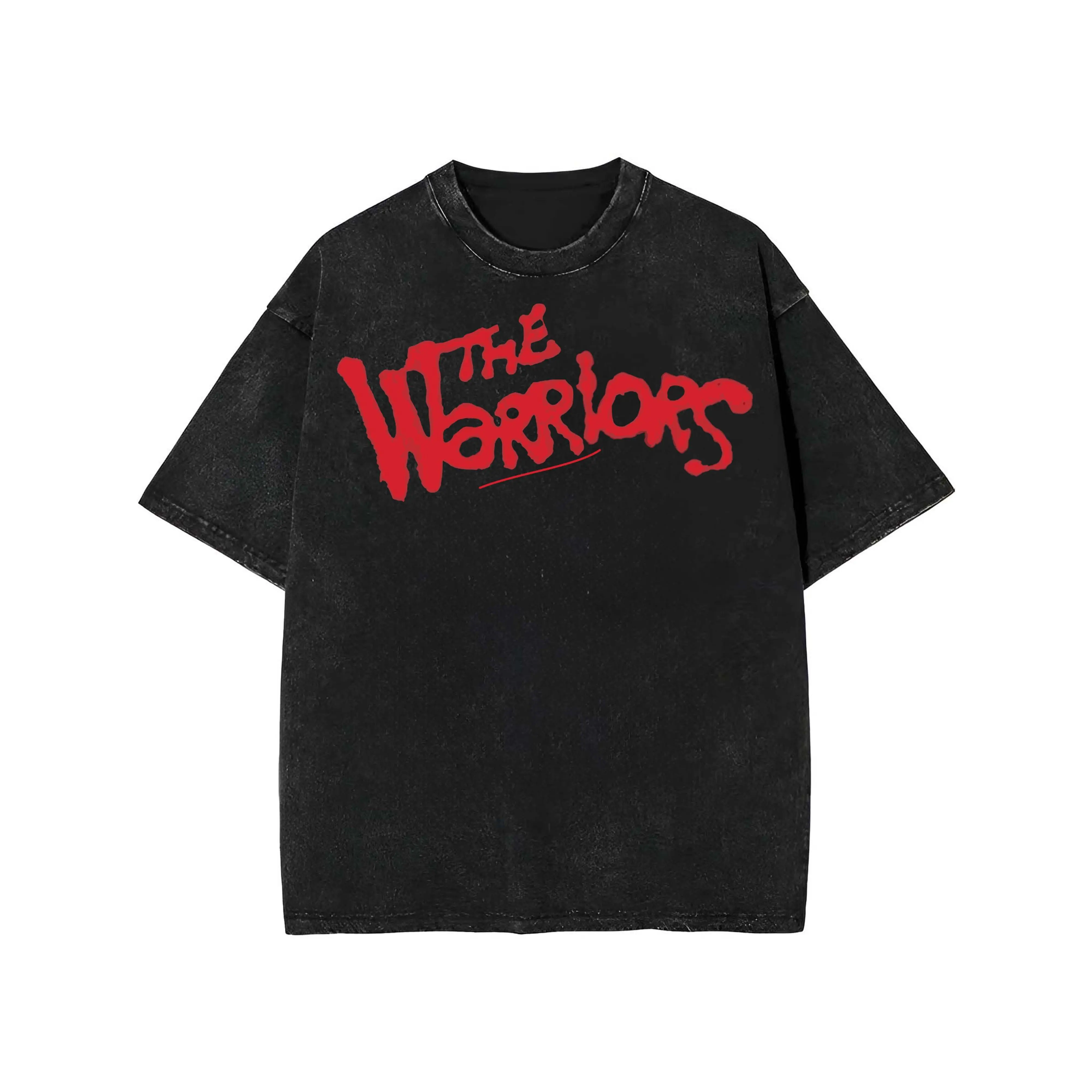 Men's Vintage "The Warriors" Graphic T-Shirt, Casual Cult Film Logo Print, 100% Cotton Knit Shortsleeve Pullover, Menswear, Fabric, Top, Stretch, Tshirt, Pullovers