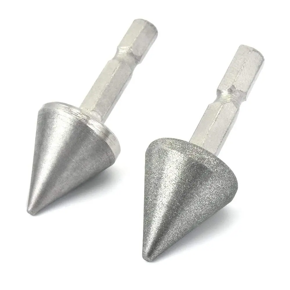 Woodworking Square Hole Drill Bit Sharpener Mortise Chisel Bit Sharpening Tool Up to 1/2" Bit Grit #220/600-2Pack