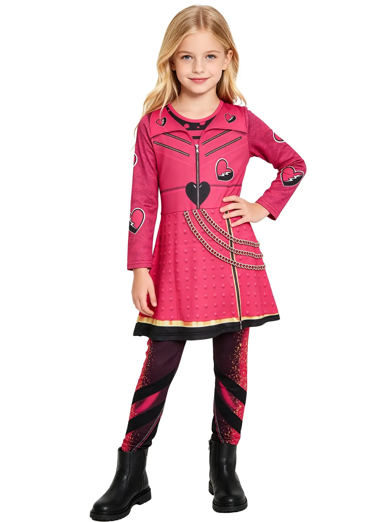 Cute Princess Costume Set, Cool Role-Playing, Girls' Favorite TV Show Style, Inspired by Popular TV Shows, Perfect for Dress-Up and Playtime