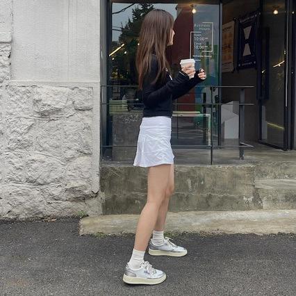 Shoes similar to Yu Shuxin's, color-blocked sneakers, thick-soled lace-up casual shoes, white sneakers for women Sneakers Comfortable Cloud comfort Lightweight