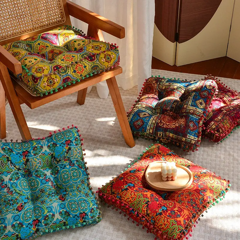Cross-Border Cushion Bohemian Tatami Bay Window Thickened And Floor Cushion Lazy Man Cushion Ethnic Style Futon