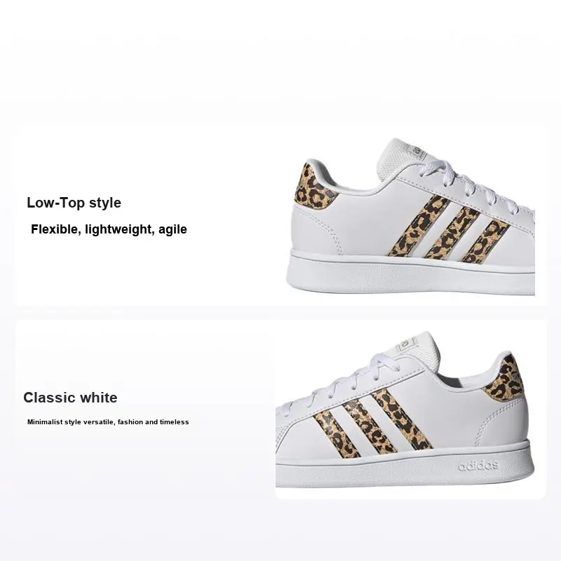 adidas Neo Grand Court Low Top Kids Sneakers White FZ3510