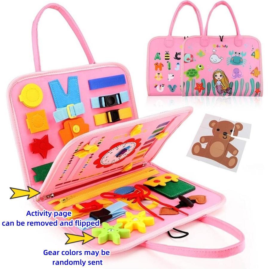 Baby's Creative Toy, 1 Set Fun Early Learning Handheld Preschool Busy Board Activity Sensory Educational Toy for Babies and Toddlers #GLOBAL PICKS