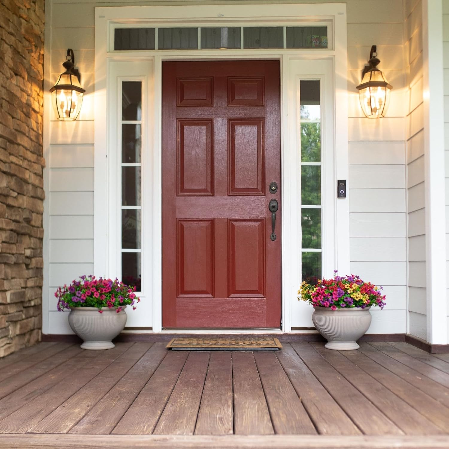 Artificial Eucalyptus Flower, 12pcs/set Colorful Faux Flower with Green Leaves, Decorative Flower for Home Living Room Bedroom Dining Room Wedding Party, Fruit, Lifelike Artificial Flower