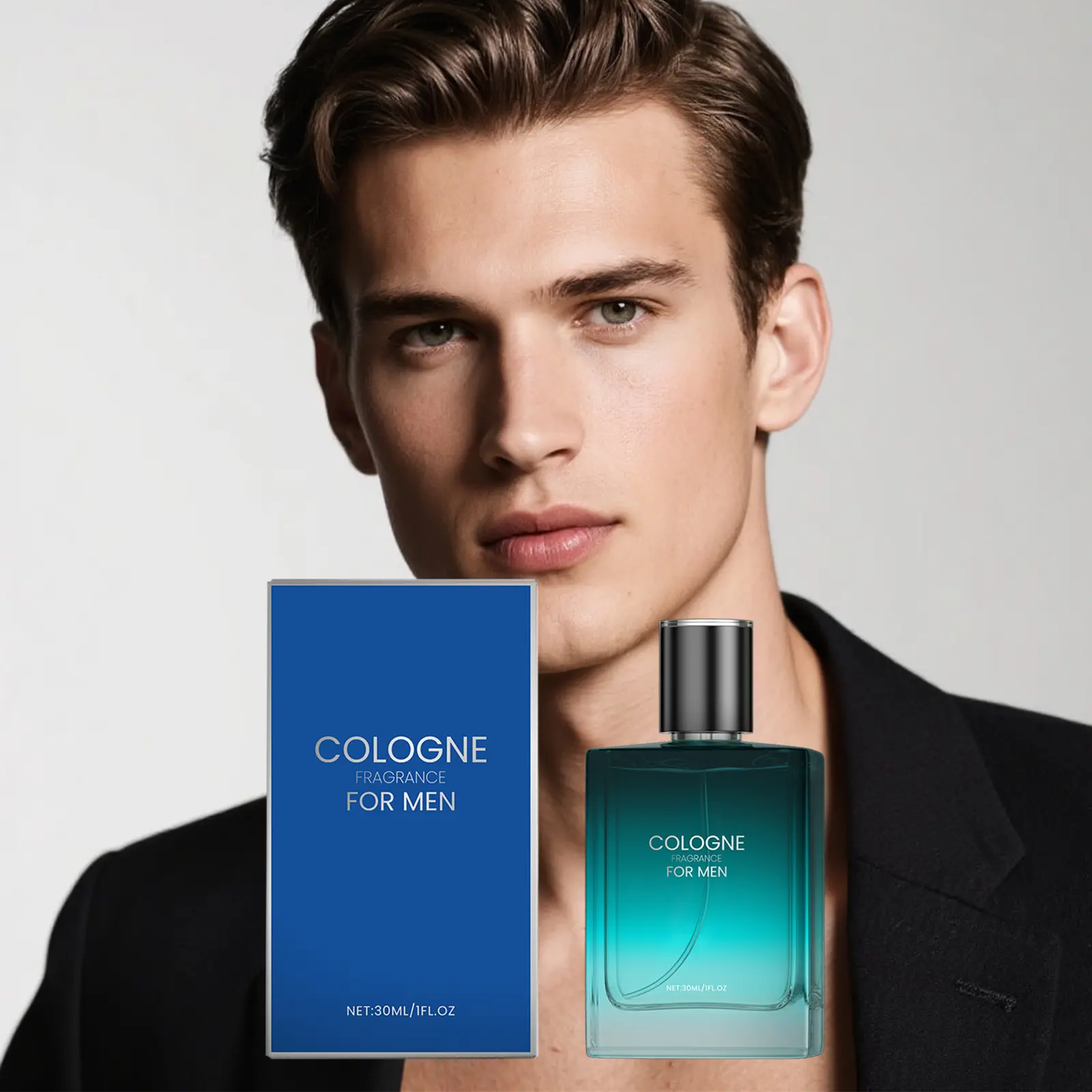 Men's 30ml Charm Cologne - Gentle, Deep, Long-Lasting Layered Floral Woody Scent, Portable EDC Daily Wear Fragrance, Ideal for Daily/Dating Use, Thoughtful Birthday Gift for Men, Liquid Men's Fragrance