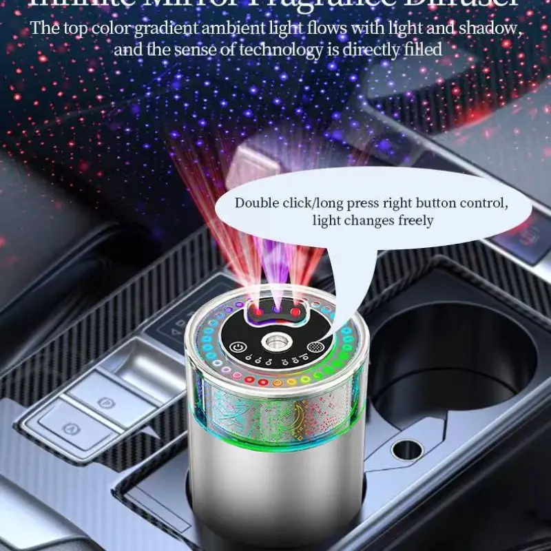 3-Color Starry Sky Car Spray Humidifier, Automatic Smart Car Fragrance Diffuser, Liquid Aromatherapy for Vehicle Use