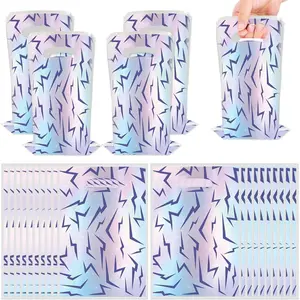 30Pcs Purple Demon Birthday Party Favor Bags,Singer Hunters Themed Goodie Candy Bags Party Supplies