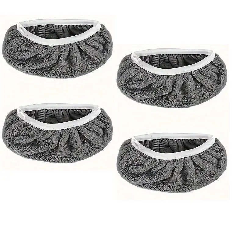 4-piece fiber cleaning mop replacement pad, reusable cleaning pad, washable or machine washable compatible with Swift mop, household cleaning replacement pad can be wet or dry mopped, easily capturing hair, Mop Head Refills, Replacement Mop Pads