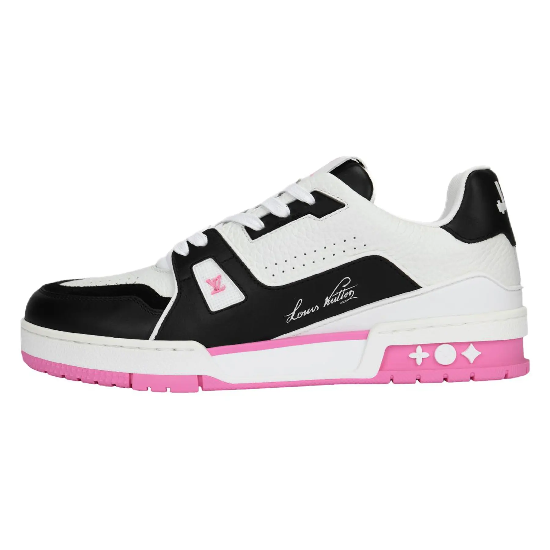 Men's Louis Vuitton Leather Closed Low-Top Lace-Up Trainer - Pink Casual Footwear, House White Official Shoes with Maison Mihara Verifiable Credentials & Global Authentication Support