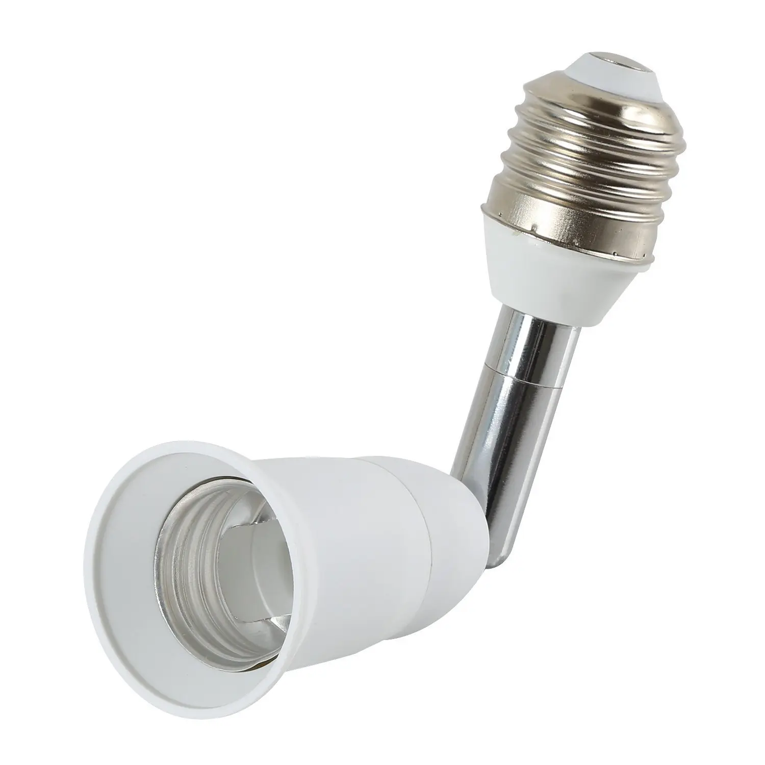 Light Socket Extender 90  Bending E27 to E27 Bulb Base Lamp Holder 180  Adjustable Adapter