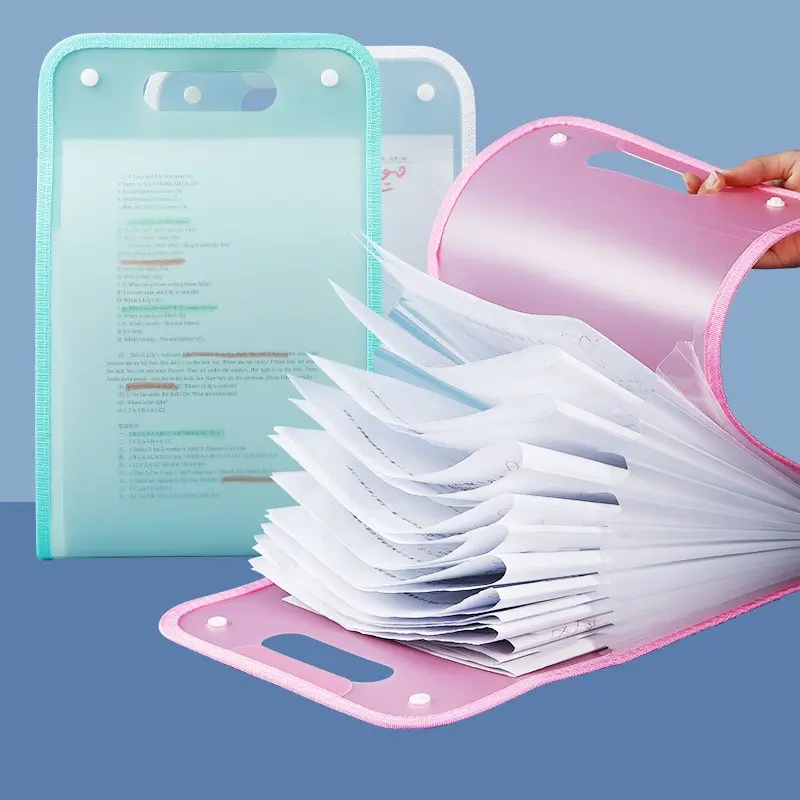 A4 Exam Paper Organizer, Vertical Accordion File Folder, Student Document Storage Bag, Certificate Holder, Essential School Supplies, Plastic File Folders