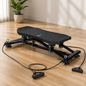ARCH Furniture Sliding Ski Simulator - Compact Cardio Trainer for Home Gym with Resistance Bands, Non-Slip Base, Full-Body Workout for Leg, Arm, Core Training