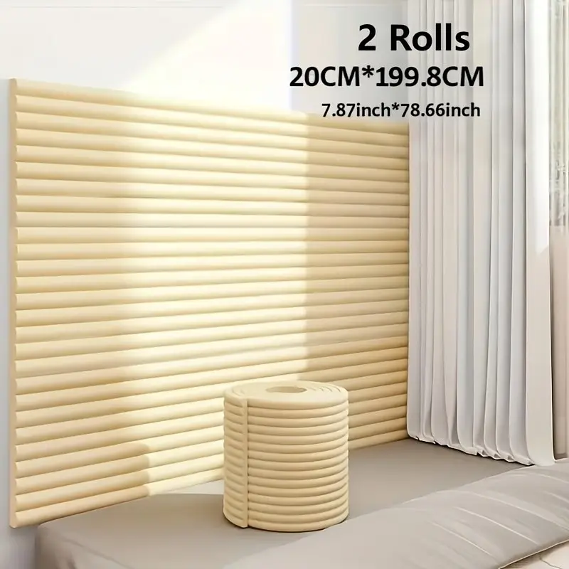 2 Rolls Child Furniture Corner Protectors, Soft Rubber Foam, Strong Adhesive, Multiple Colors, Easy Peel, Modern Design, Cuttable, for Walls, Living Room, Dining Table, Bed Head