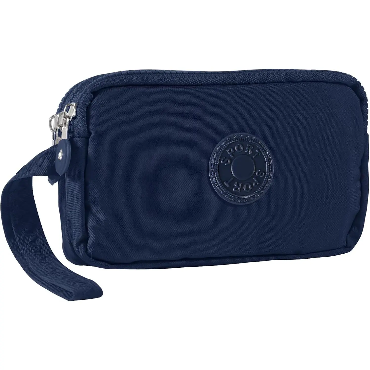Large Capacity Wristlet Wallet - Women 3 Layers Zipper Oxford Cloth  Handbag Purse