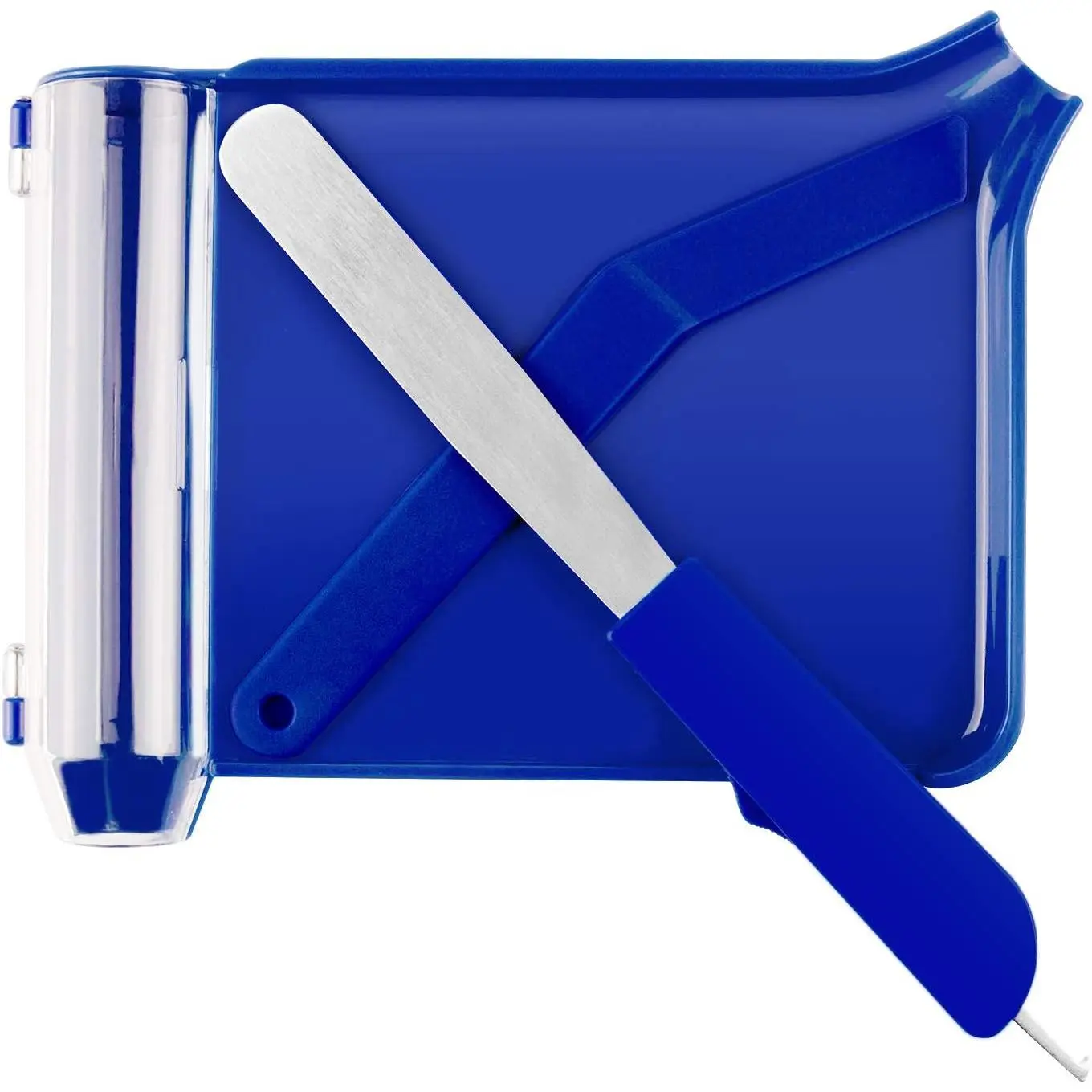 Medarchitect Right-Hand Pill Counting Tray Pill Organizer for Healthcare Use, Includes 2 Spatulas, Blue