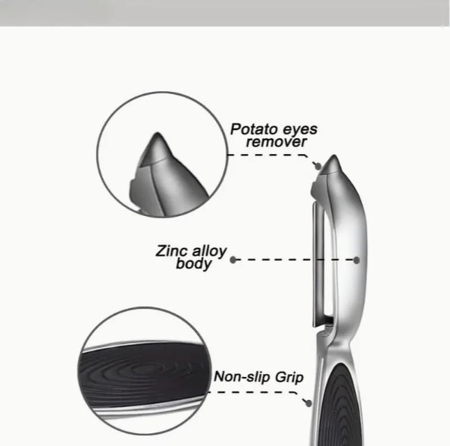 1 Set Kitchen Vegetable Peeler, Fruit Straight Blade Potato Peeler, Durable Non-slip Handle