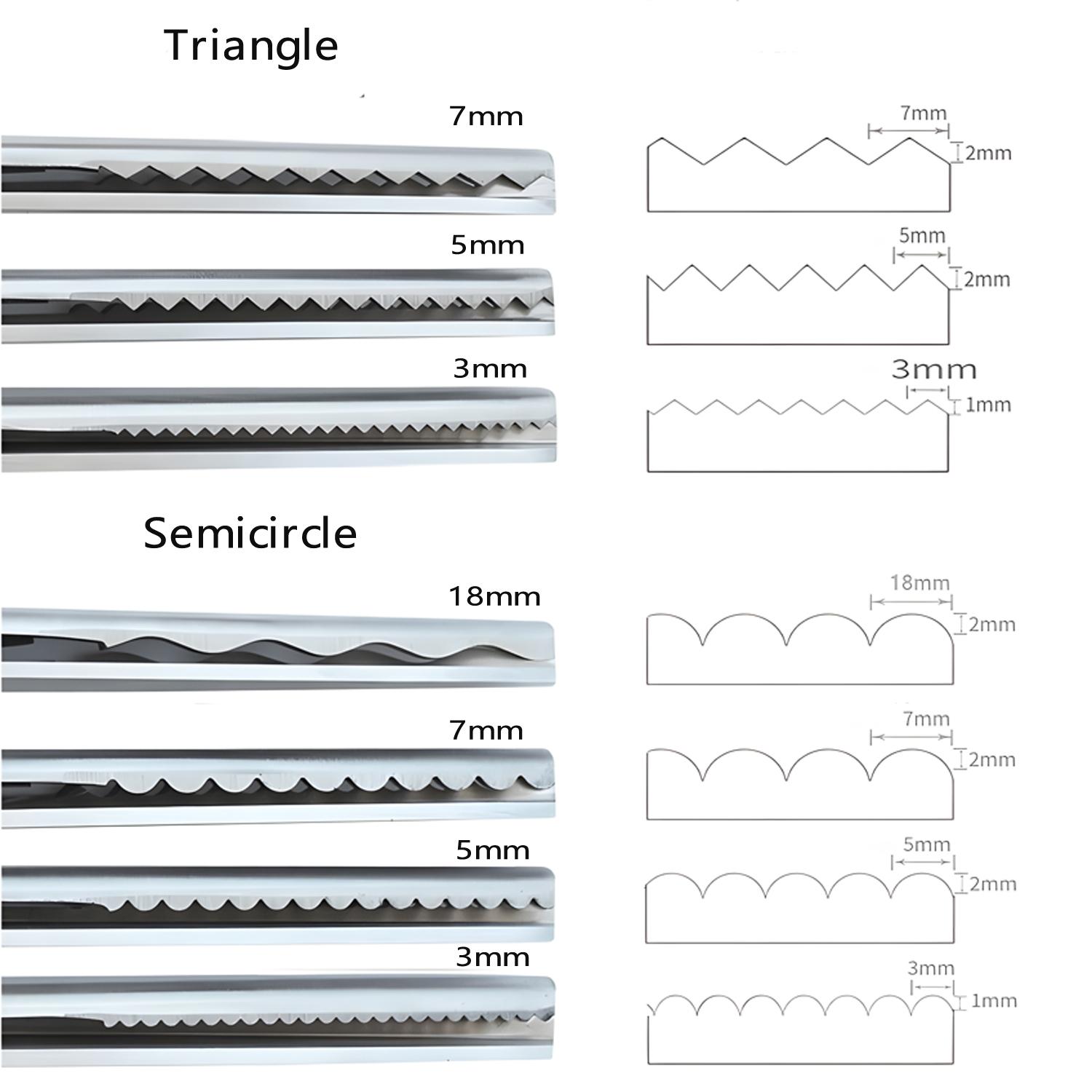 Stainless Steel Sewing Scissors, Handheld Sewing Scissors, Multipurpose Curved Wave Scissors, Sewing Tool for Home & Office, Sewing Supplies Crafts